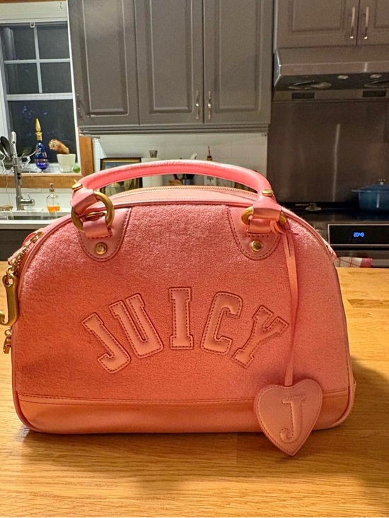 Juicy Couture Handbags - Juicy Couture Pink dog carrier